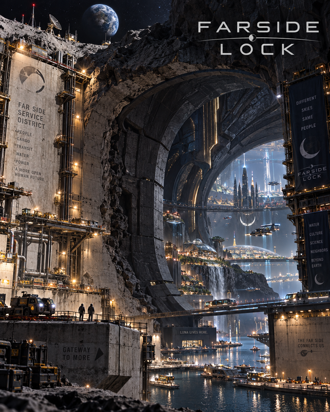 Farside Lock lunar infrastructure