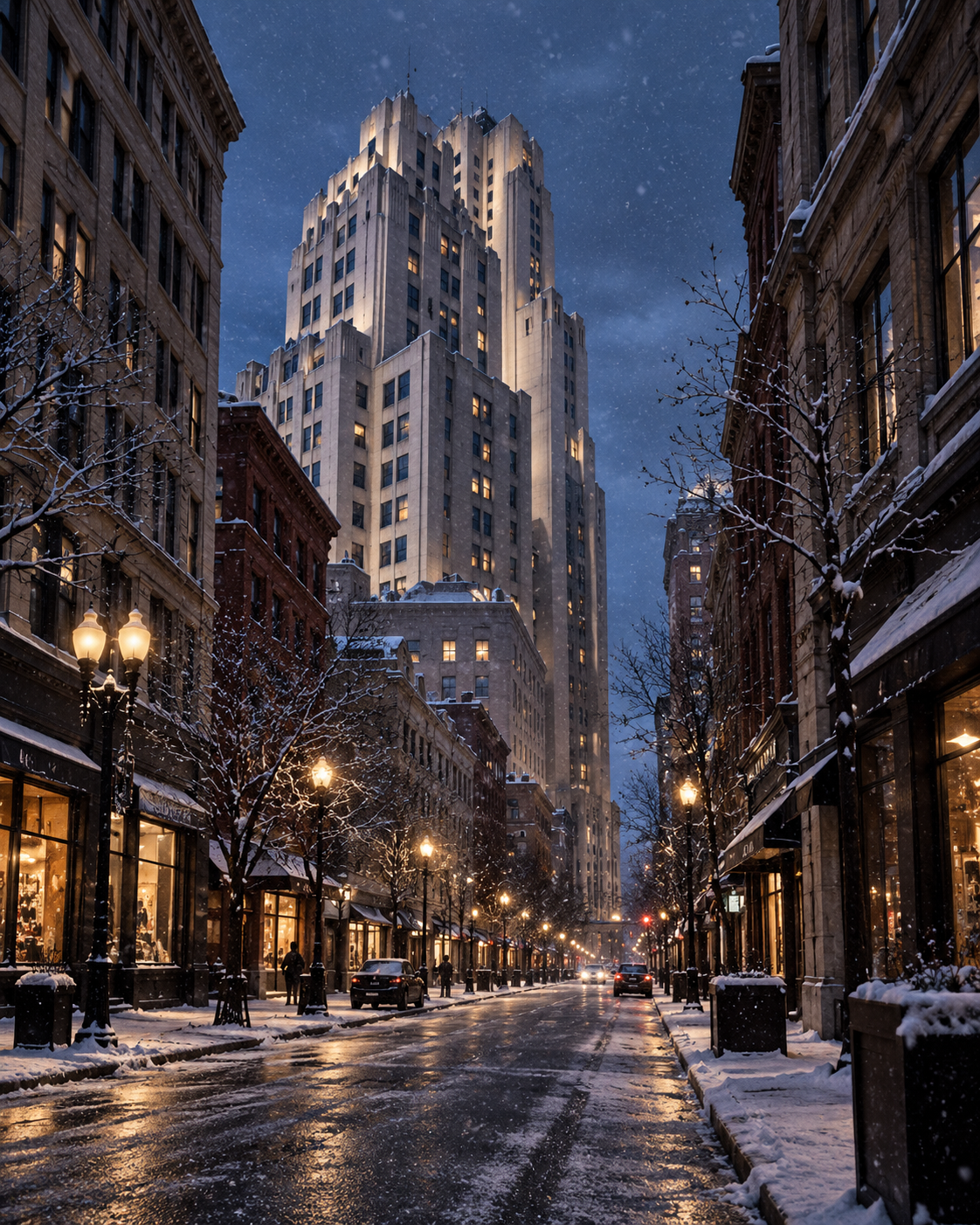 111 Westminster in the approved Silent Snow story plate
