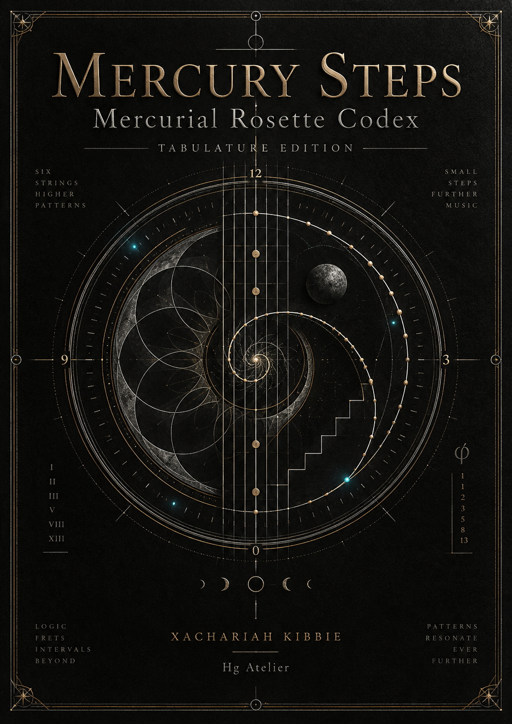 Mercury Steps, Mercurial Rosette Codex tablature cover